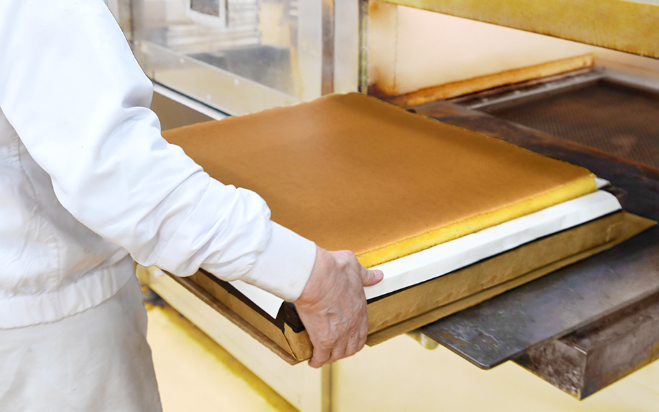 できたてのカステラ