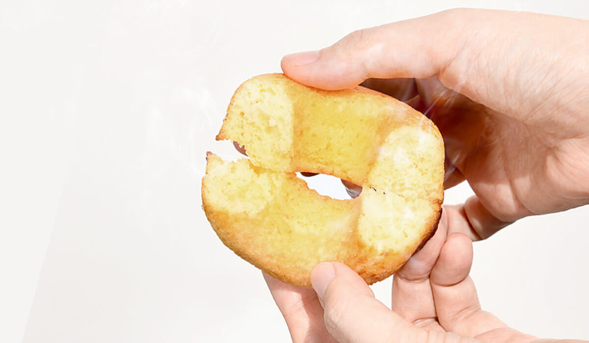 なめらかな生地で、しっとり食感