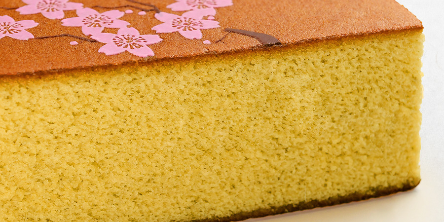 桜葉入りの生地