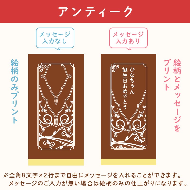名入れカステラ ハーフサイズ　メッセージの文字数